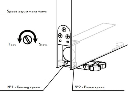 Hydraulic Invisible Pivot Set with Soft-Close, up to 100kg | 液壓隱藏式天軸地鉸鏈套裝, 至100公斤